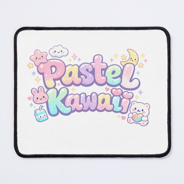 Item preview, Pastel Kawaii Wavy Typography Cute Aesthetic Pastel Design designed and sold by HOODYBUDSTYLES.