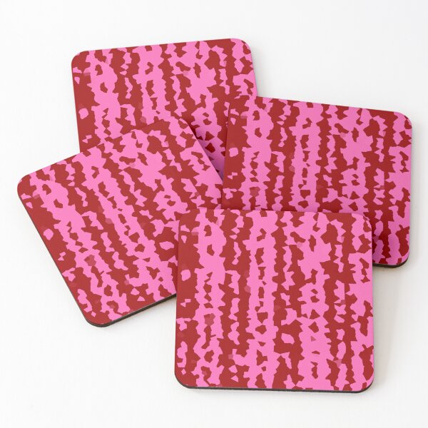 Item preview, Maroon Red and Pink Crystalized Stripes  designed and sold by PatternTitan.