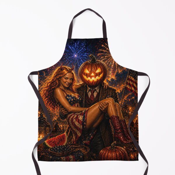 Item preview, Headless Horseman Fourth of July Date - Halloween Fantasy Horror Art designed and sold by TheHorsemanRidesAgain.