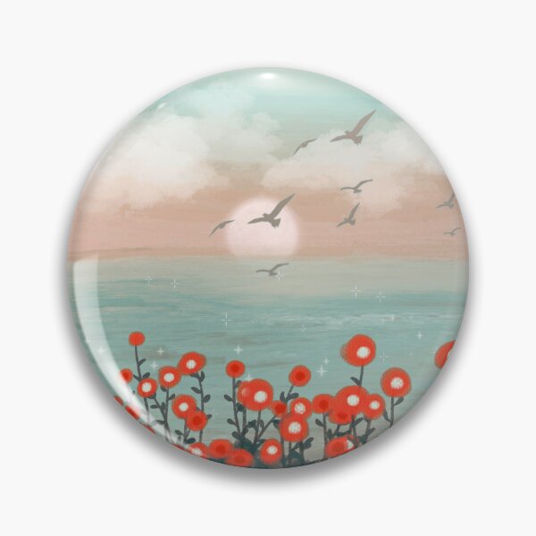 Item preview, Dreamy Sunset Flower Field designed and sold by gluxdesing.