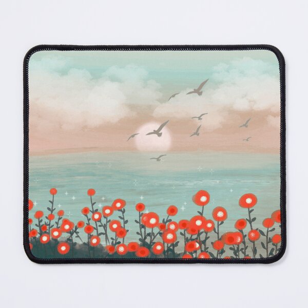 Item preview, Dreamy Sunset Flower Field designed and sold by gluxdesing.