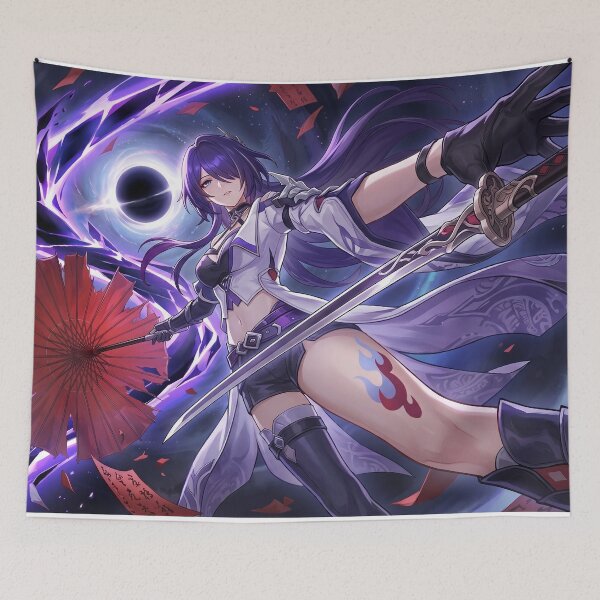 Item preview, Acheron // Honkai: Star Rail Illustration - Dark Void Aesthetic Anime Samurai Art designed and sold by Astraphyllia.