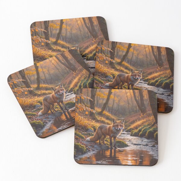 Item preview, Autumn Fox Creek Wall Art designed and sold by BeautifulVirtues.
