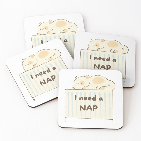 Item preview, i need a nap cute cat sleepy aesthetic design designed and sold by RiriPixera.