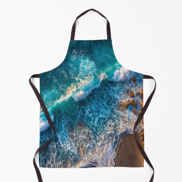 Item preview, Aerial Ocean Waves Beach Morning Light Photography designed and sold by Jullie999.