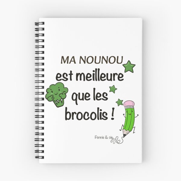 Item preview, My nanny is better than broccoli – funny gift idea for an exceptional nanny designed and sold by Pennie & cie.