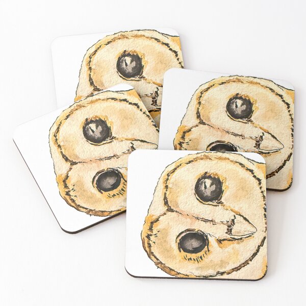 Item preview, Real Watercolor painting of a very serious owl judging you designed and sold by a.dadash.