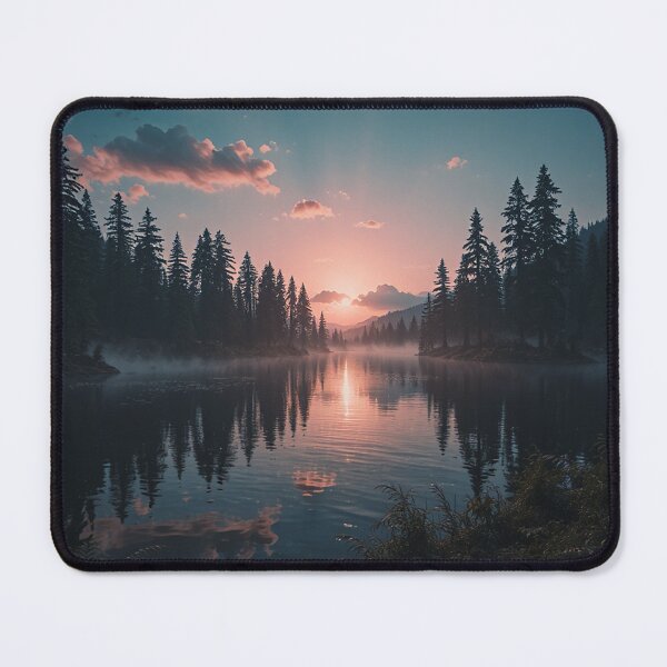 Item preview, Sunset Mountain Lake Wall Art designed and sold by BeautifulVirtues.