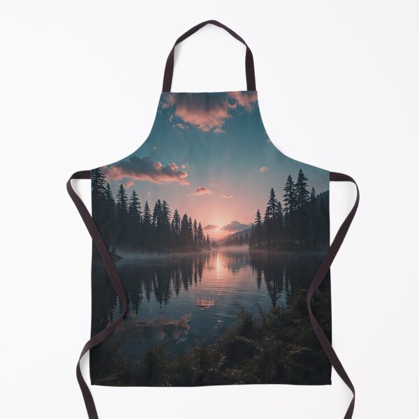 Item preview, Sunset Mountain Lake Wall Art designed and sold by BeautifulVirtues.