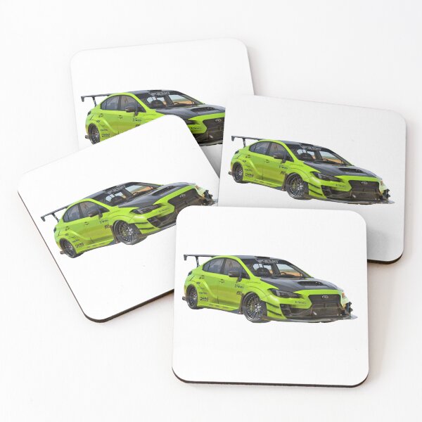 Item preview, Subaru WRX STI Green Carbon Fiber Hood JDM stickers designed and sold by Lellenatavarez.
