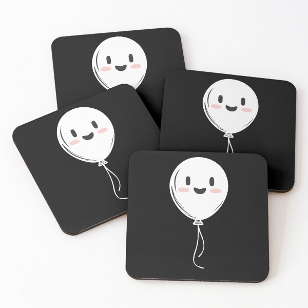 Item preview, Cute Ghost Balloon Kawaii Design | Minimal Spooky Aesthetic Sticker designed and sold by BlackBoneArt.