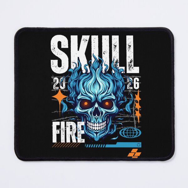 Item preview, Azure Inferno Skull designed and sold by Ahmed-DARWISH.