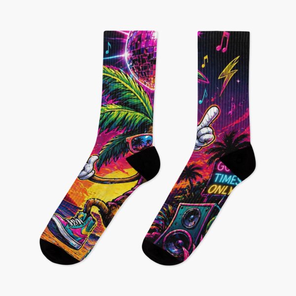 Item preview, Funky Palm Tree Disco Shirt – Retro 80s Neon Beach Vibes, Funny Tropical Party T-Shirt, Dancing Palm Cartoon Design designed and sold by Emoji Emblems.
