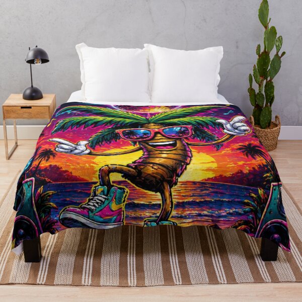 Item preview, Funky Palm Tree Disco Shirt – Retro 80s Neon Beach Vibes, Funny Tropical Party T-Shirt, Dancing Palm Cartoon Design designed and sold by Emoji Emblems.