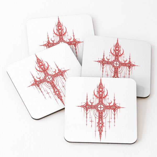 Item preview, Gothic Blood Cross – Dark Occult Dripping Sigil designed and sold by UnglaublichGut.