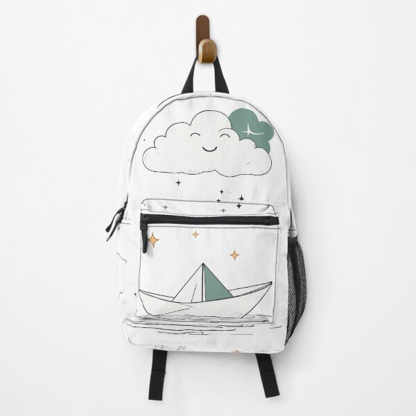 Item preview, Mystical Celestial Paper Boat and Happy Cloud Art designed and sold by BestChoiceService.