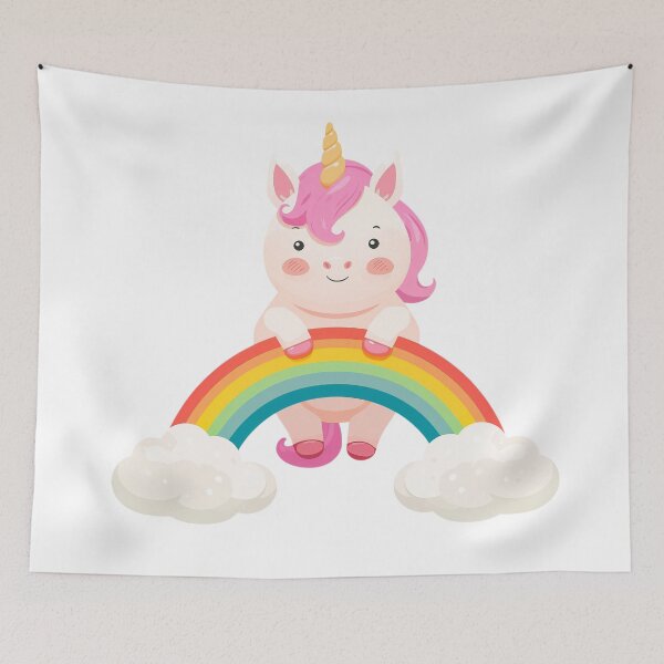 Item preview, cute unicorn rainbow clouds designed and sold by TanyaLovus.
