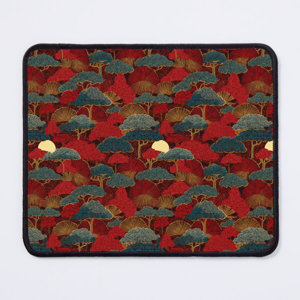 Item preview, Traditional Japanese Forest Ukiyo-e Pattern designed and sold by NicolasGlowArt.