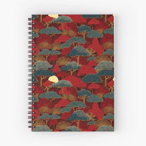 Item preview, Traditional Japanese Forest Ukiyo-e Pattern designed and sold by NicolasGlowArt.