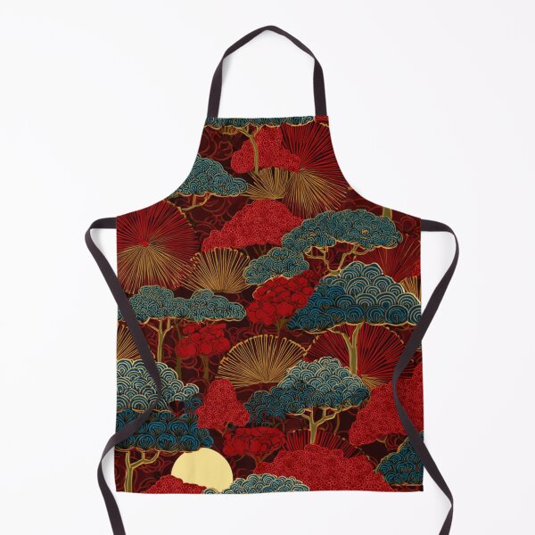 Item preview, Patrón tradicional japonés de bosque Ukiyo-e designed and sold by NicolasGlowArt.
