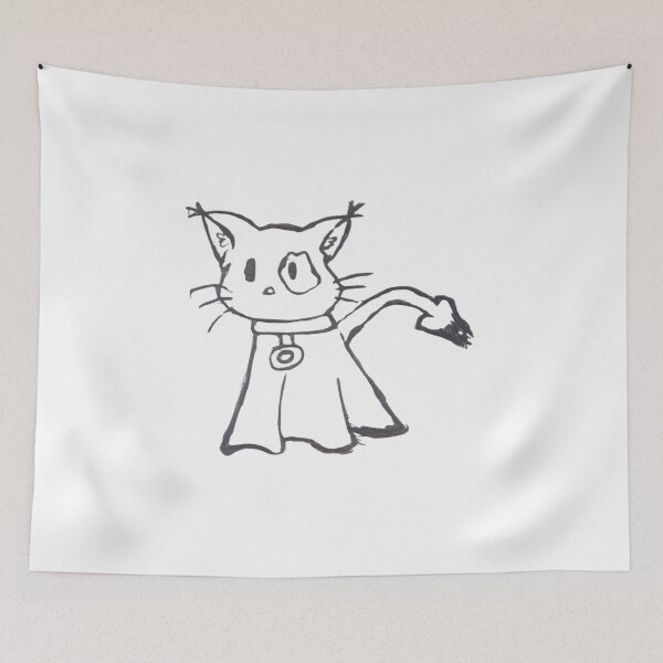 Item preview, : Wizard Cat Sketch designed and sold by DoodleVerseDark.