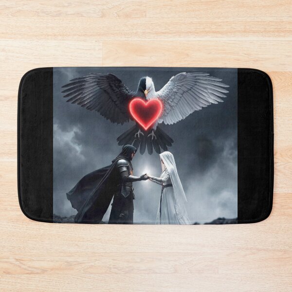 Item preview, The Union of Opposites - Mystical Eagle and Glowing Heart designed and sold by RoyalDeluxGo.
