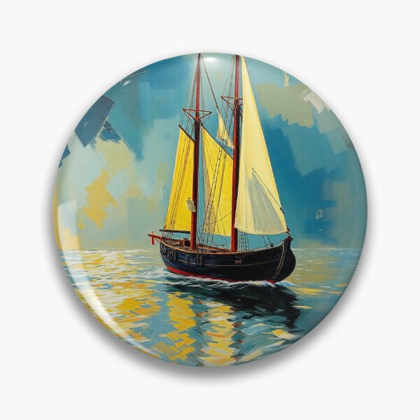 Item preview, A sailing ship on the River River Trave.  designed and sold by oldMastersofart.
