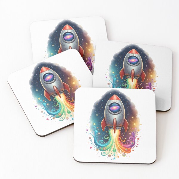 Item preview, Retro Futuristic Spacecraft Galaxy Art designed and sold by AbanoubStore.
