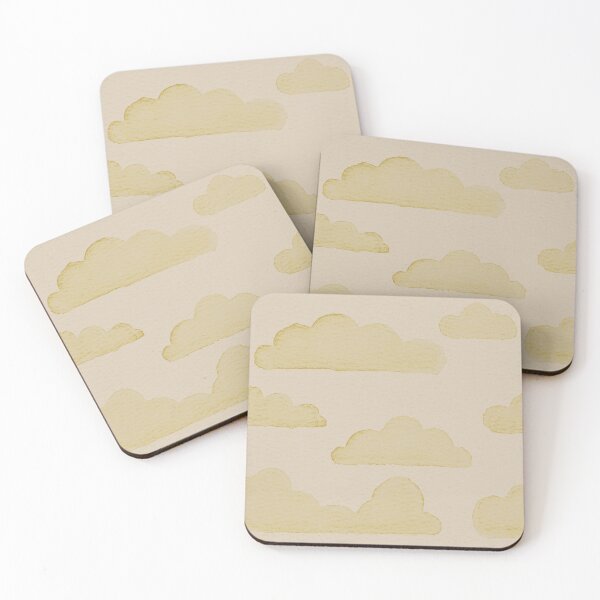 Item preview, Dreamtime Clouds Watercolor Pattern - Dove + Saffron designed and sold by Irene Estelle.