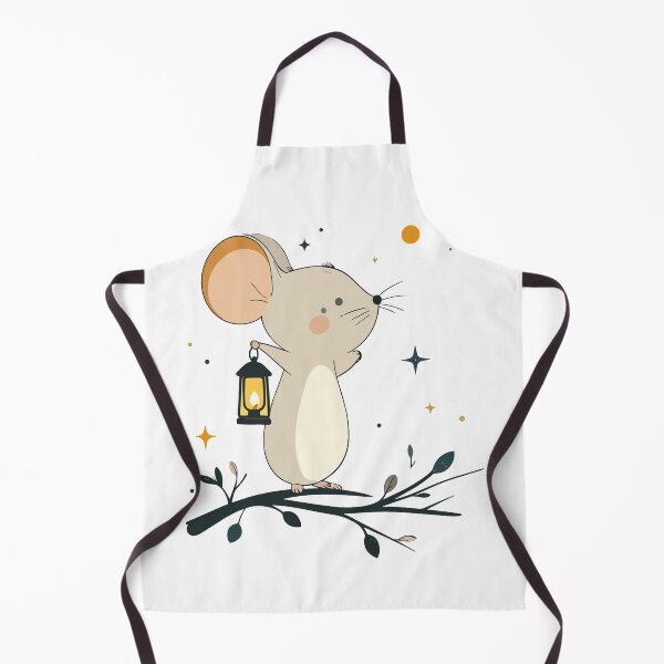 Item preview, Mystical Celestial Mouse Holding Lantern Art designed and sold by BestChoiceService.