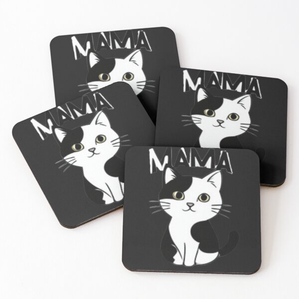 Item preview, Cute Black and White Cat Mama T-Shirt Feline Lover Graphic designed and sold by artlife4.