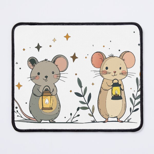 Item preview, Mystical Celestial Mice with Lanterns Art designed and sold by BestChoiceService.