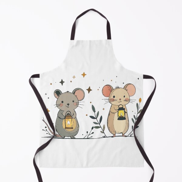 Item preview, Mystical Celestial Mice with Lanterns Art designed and sold by BestChoiceService.