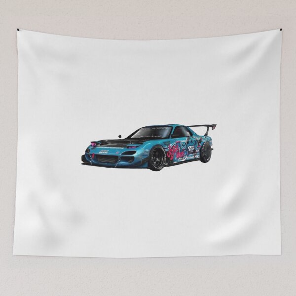 Item preview, Mazda RX-7 Blue Graffiti JDM Drift Street Racing designed and sold by Lellenatavarez.