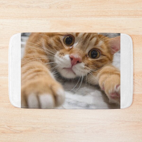 Item preview, Cute Ginger Cat Reaching Out – Playful Kitty Close-Up designed and sold by Jesus-istheway.