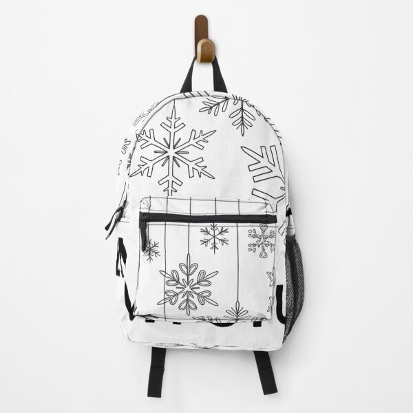 Item preview, Minimalist Line Art Snowflakes on White designed and sold by Bloomkept.