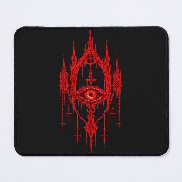 Item preview, Gothic Eye Cathedral Sigil - Red Black Occult Horror Dark Ritual Design designed and sold by UnglaublichGut.