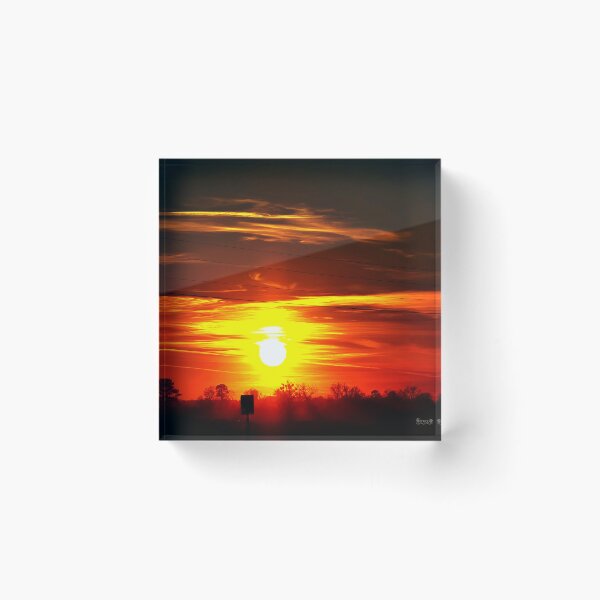 Item preview, Fiery Sunset Over Trees designed and sold by Stacey's unpromised.