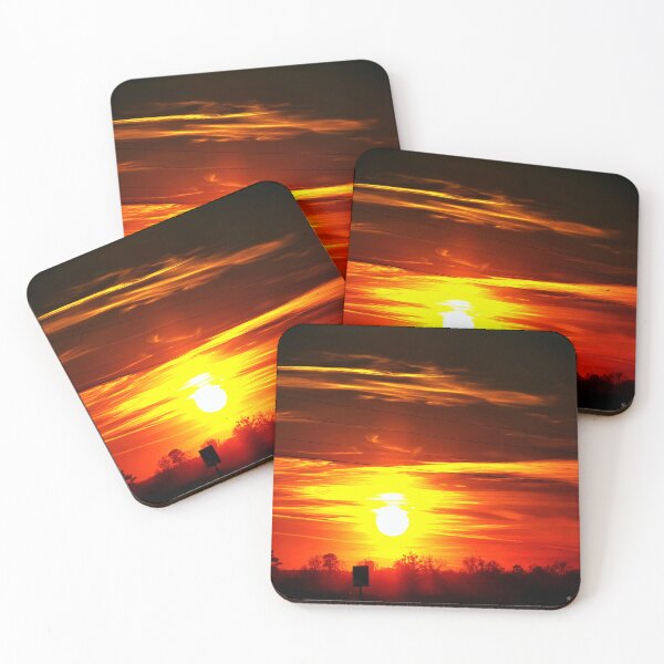Item preview, Fiery Sunset Over Trees designed and sold by Stacey's unpromised.