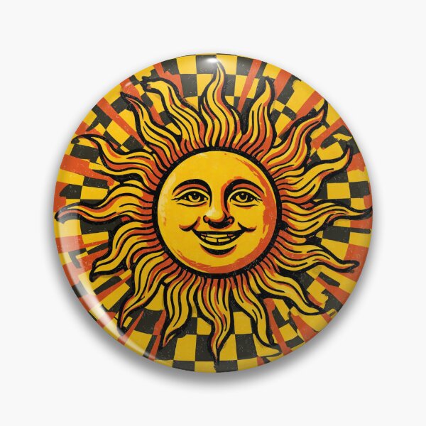 Item preview, Dopamine Decor Checkered Sun designed and sold by HugoYuli.