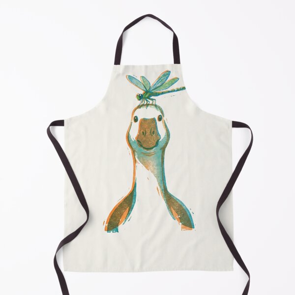 Item preview, Minimalist Risograph Art Goose and Dragonfly designed and sold by TackyTime.