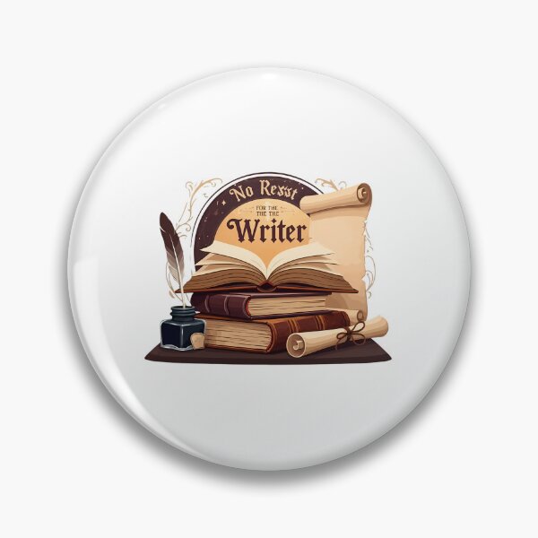 Item preview, No Rest For The Writer Vintage Scholarly Book Lover designed and sold by chattsuede.