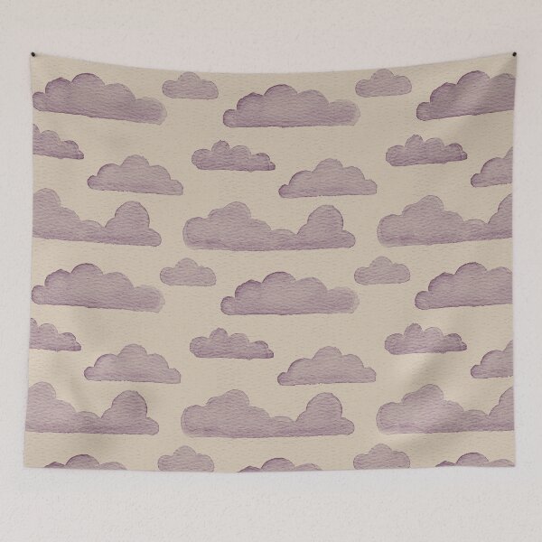 Item preview, Dreamtime Clouds Watercolor Pattern - Dove + Beet designed and sold by Irene Estelle.