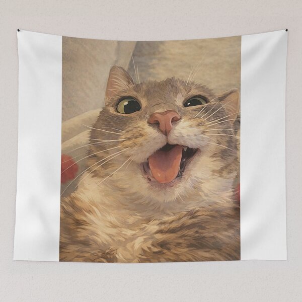 Item preview, Funny Cat with Tongue Out – Cute Goofy Kitty Expression designed and sold by Jesus-istheway.