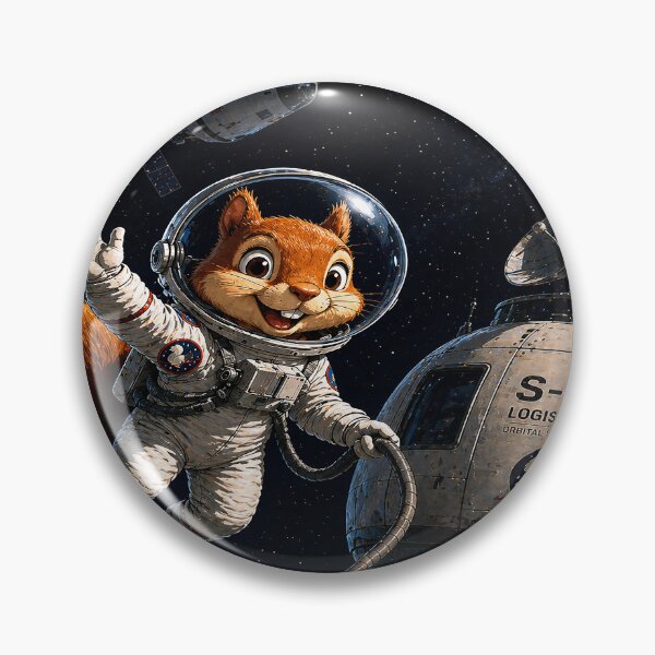 Item preview, Space Squirrel Astronaut – Logistics Unit S-01 designed and sold by SecretSquirrellDesigns.
