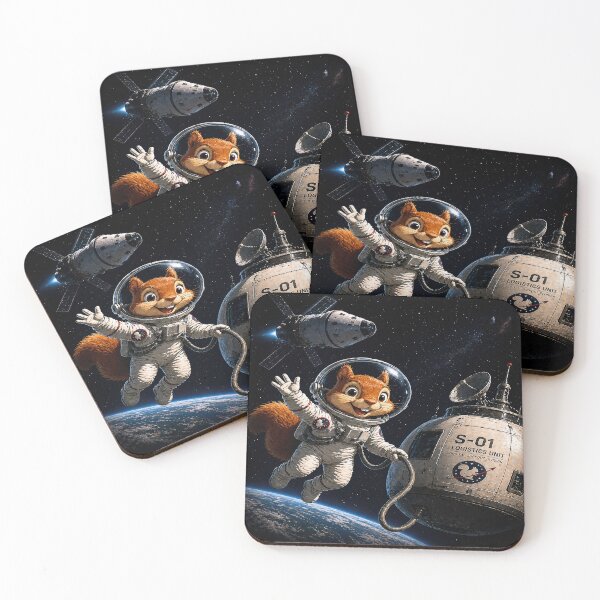 Item preview, Space Squirrel Astronaut – Logistics Unit S-01 designed and sold by SecretSquirrellDesigns.