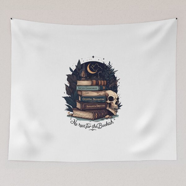 Item preview, No Rest for the Bookish Dark Academia - Occult Gothic Literature Reader designed and sold by chattsuede.