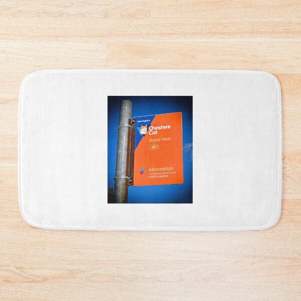 Item preview, The Cheshire Cat bus stops here in Grappenhall & Thelwall, Warrington, Cheshire, WA4 designed and sold by Local gifts from HotpixUK .