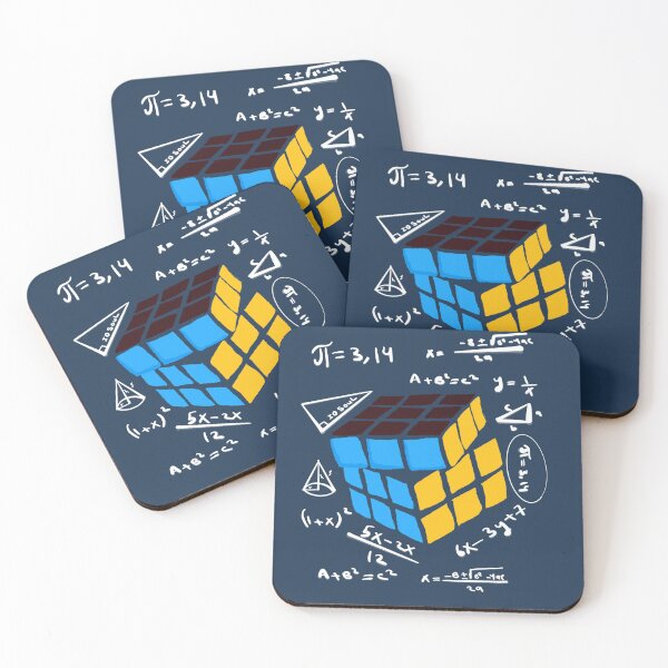 Item preview, White Mathematical Rubik’s Cube Geek Art Sketch designed and sold by IO Soul Spaces.