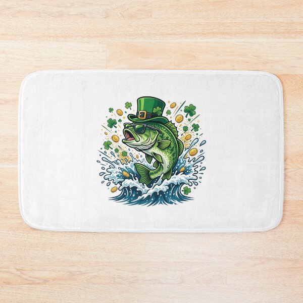 Item preview, St Patrick's Day Bass Fishing Leprechaun Catch designed and sold by chattsuede.